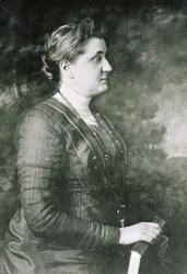 Jane Addams Holding a Book